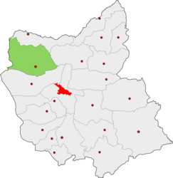 Shahrestān di Marand – Mappa
