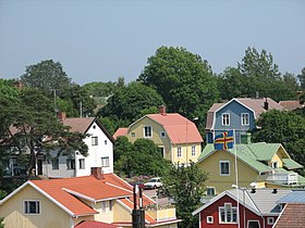 Wooden houses of Mariehamn.