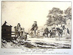 Вид на перекрёсток, 1790 год