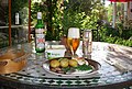 20.7.-26.7.: Matjes, saure Sahne, Frühkartoffeln, Schnittlauch, Ei, dazu Knäckebrot.