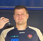 Matthias Maucksch made 118 Bundesliga appearances for Dynamo, more than any other player, and was manager of the club from 2009 to 2011. Matthias Maucksch.jpg