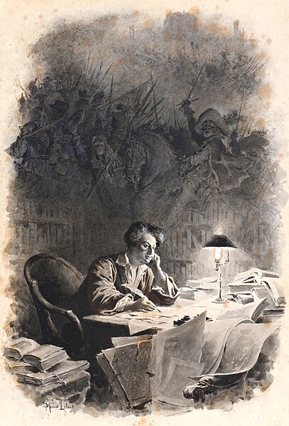 File:Maurice Leloir - Alexandre Dumas rédigeant Les Trois Mousquetaires.jpg