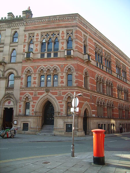 Memorial Hall, Manchester. Built 1863. Grade II*