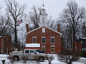 Historic courthouse in Metamora