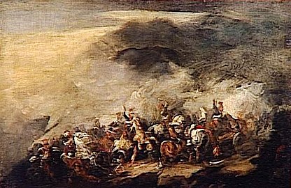La bataille de Somosierra par Piotr Michałowski