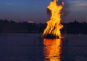 Bonfire in Lappeenranta, Finland