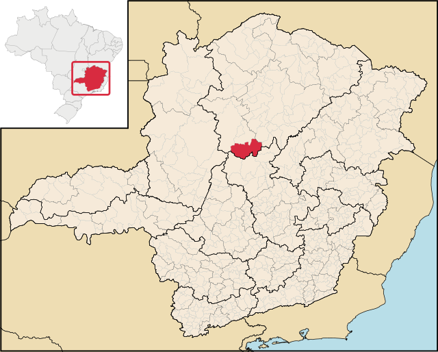 Localização de Lassance em Minas Gerais