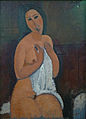 Amedeo Modigliani: Nu assis à la chemise