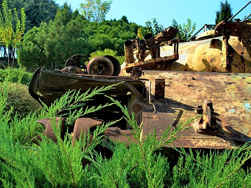 Still a hunter-Tank from Iran-Iraq war.Tehran, Iran