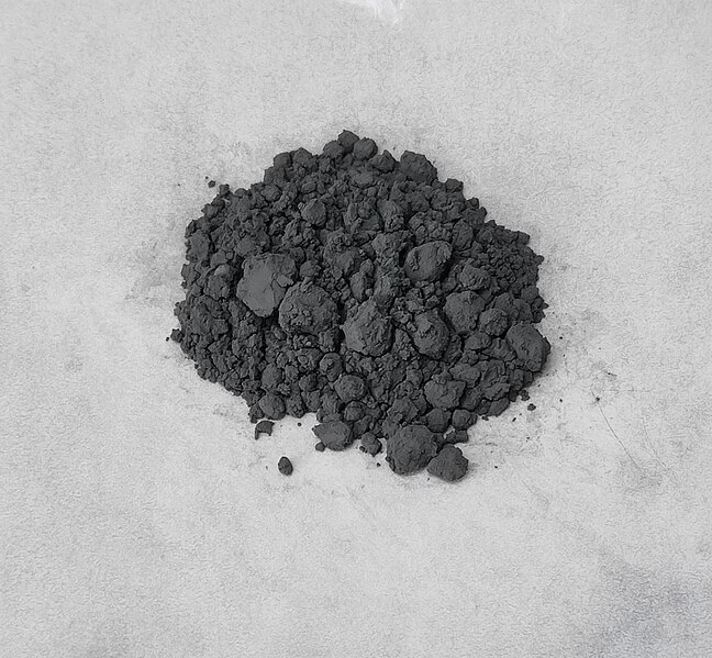 File:Molybdenum powder 99.99%.jpg