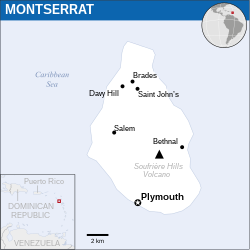 Lokasi Montserrat
