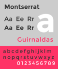 Thumbnail for Montserrat (typeface)