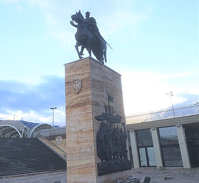 Monumental of Scanderbeg in Skopje