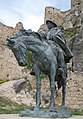 Estatua de Ramon Cabrera en el castillo de Morella