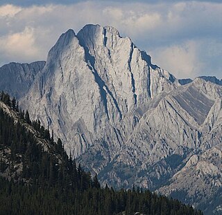 Mount Brock Mountain in Alberta, Canada