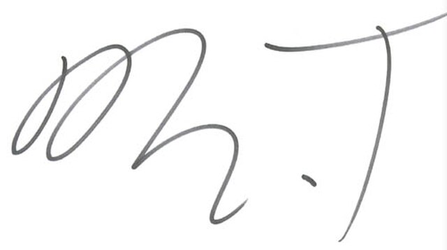 Image: Mr. T signature