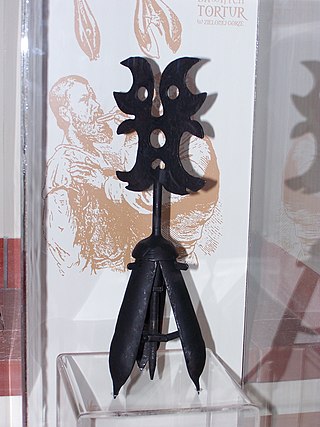 <span class="mw-page-title-main">Pear of anguish</span> Alleged early modern torture device