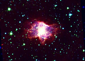 NGC 6072 сликана со вселенскиот телескоп Спицер