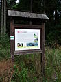 Čeština: Informační tabule č. 4 na naučné stezce Totalita rozděluje u města Borovany v okrese České Budějovice. English: Information board of the educational trail Totalita rozděluje near the town of Borovany, České Budějovice District, Czech Republic.