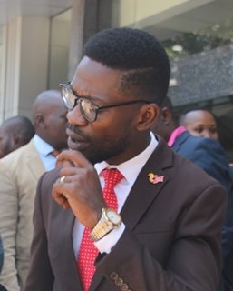 Bobi Wine Ugandan musician, activist, actor and politician