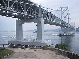 The Naruto Bridge on the Strait