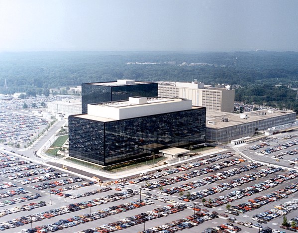 NSA headquarters in Fort Meade, Maryland, c. 1986