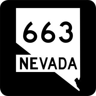 <span class="mw-page-title-main">Nevada State Route 663</span> Highway in Nevada