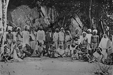 Newly arrived indentured Indians in Trinidad Newly arrived coolies in Trinidad.jpg