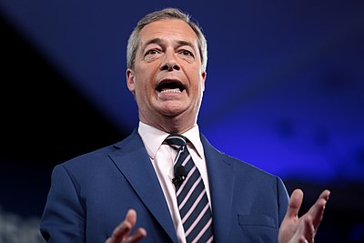 Nigel Farage, a párt vezetője[5]