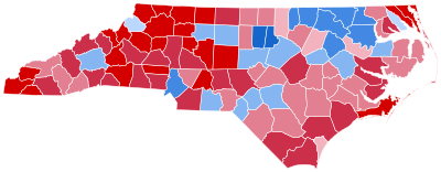 North Carolina Presidential Election Results 2016.svg