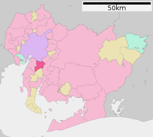 Lage Ōbus in der Präfektur