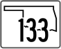 Značka státní silnice 133