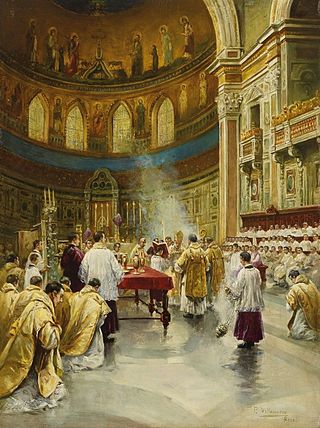 <span class="mw-page-title-main">Chrism Mass</span> Solemn Mass for blessings Holy Oils