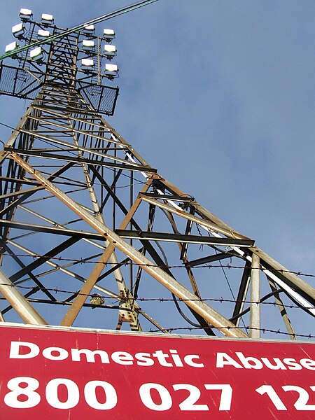 One of Palmerston's record-breaking floodlights