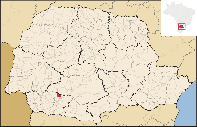Localização de Sulina no Paraná