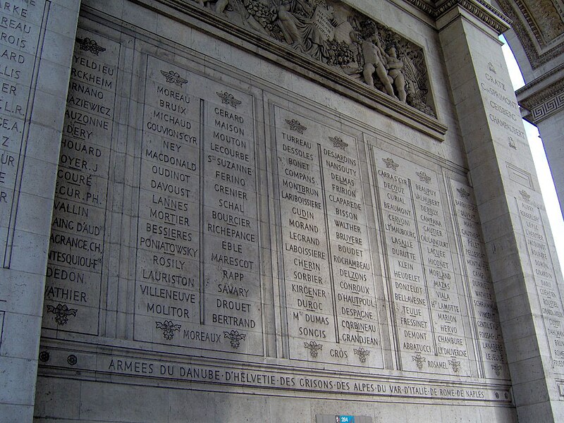 File:Paris Arc de Triomphe inscriptions 3.jpg