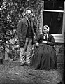 Portrait of man and woman at Clonbrock Estate, Ahascragh, County Galway, Ireland, 1870s (6064795458).jpg