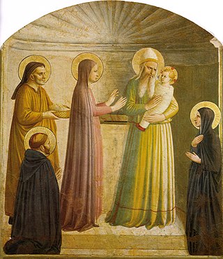 <i>Presentation at the Temple</i> (Fra Angelico) Painting by Fra Angelico