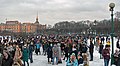 מפגינים בשדה מרס בסנקט פטרבורג. 23 בינואר 2021.