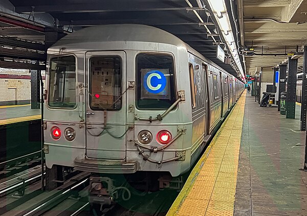 C train of R46s at 168th Street