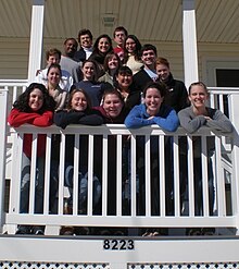 Volunteers and staff on retreat in 2009 RA Winter Retreat 2009.jpg