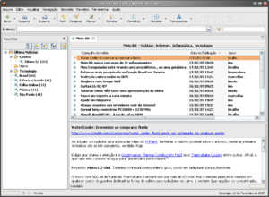 Screenshot of RSSOwl software