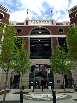 Home Plate Entrance at the Rangers Ballpark in Arlington Rangers Ball Park in Arlington Home Plate.jpg