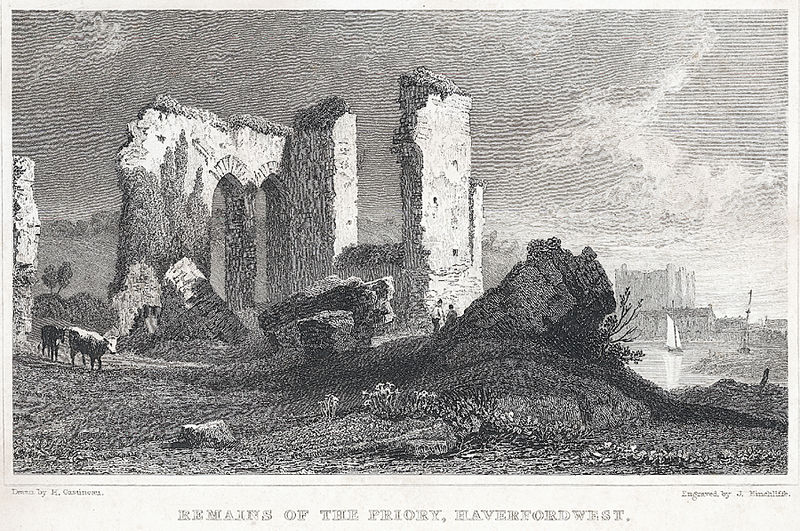 File:Remains of the Priory, Haverfordwest, Pembrokeshire.jpeg