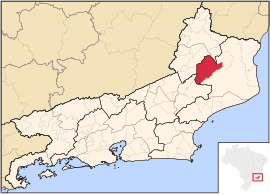 Localização de São Fidélis no Rio de Janeiro