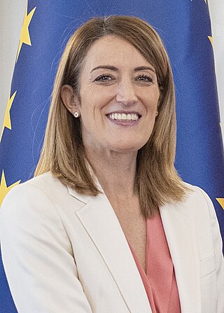 <span class="mw-page-title-main">Roberta Metsola</span> President of the European Parliament since 2022