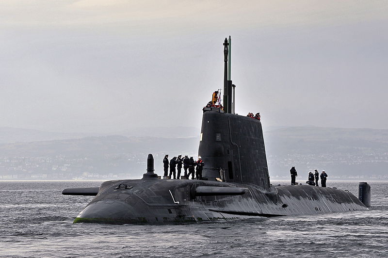 Royal Navy Submarine HMS Astute Returns to HMNB Clyde MOD 45153733.jpg