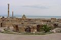Roomalaisen kylpylän rauniot Karthagossa.