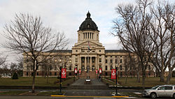 Het South Dakota State Capitol-gebouw in het centrum van Pierre
