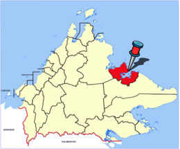 Location of சண்டக்கான் மாவட்டம்